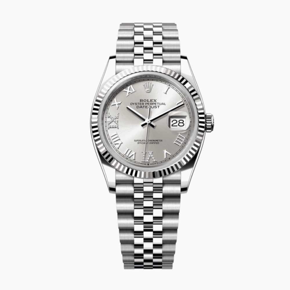Rolex Datejust Silver Dial Watch- New !